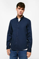 Springfield Camisola oxford de conforto azul