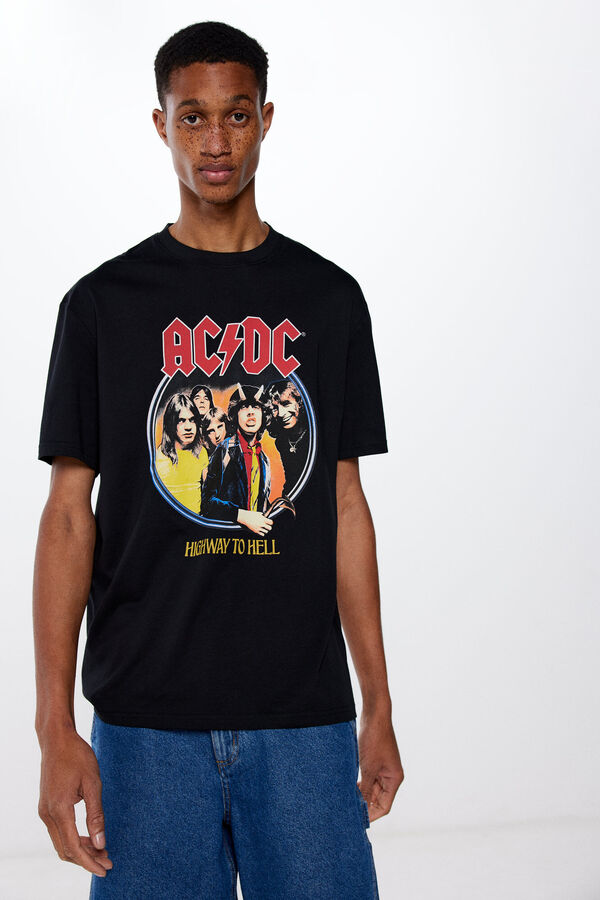 Springfield Camiseta AC DC negro
