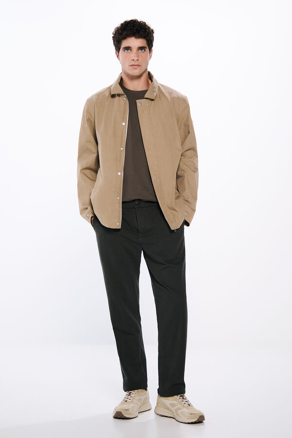 Springfield Parka corta ligera beige