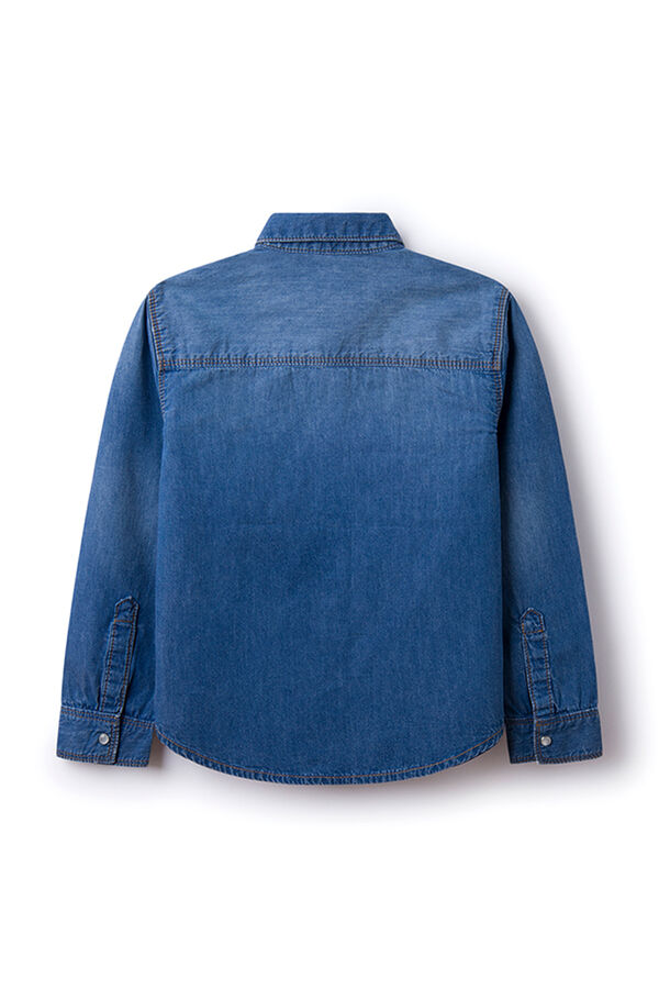 Springfield Kids Blusa denim menina azul