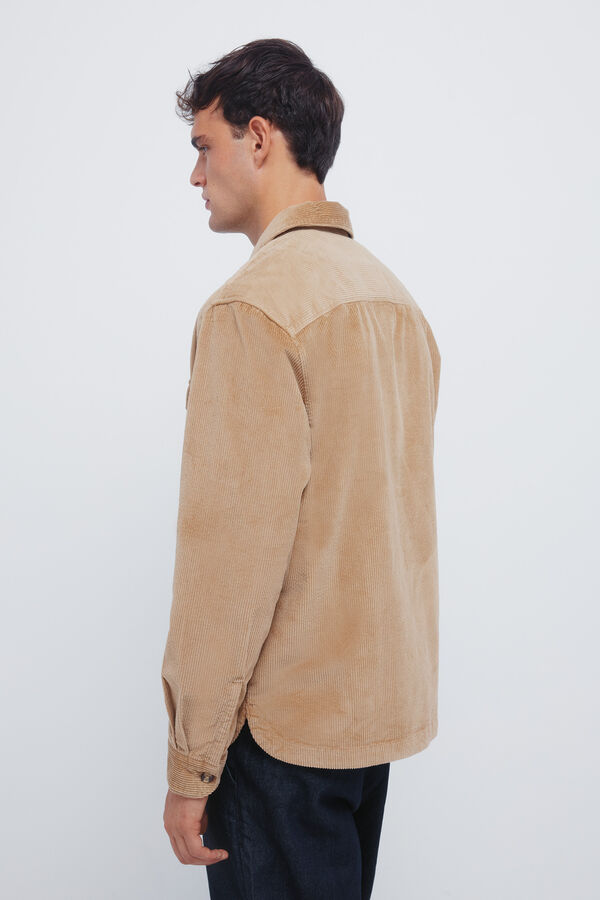 Springfield Sobrecamisa pana beige