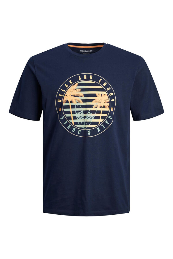 Jack & Jones PLUS Camiseta b&aacute;sica Plus azul