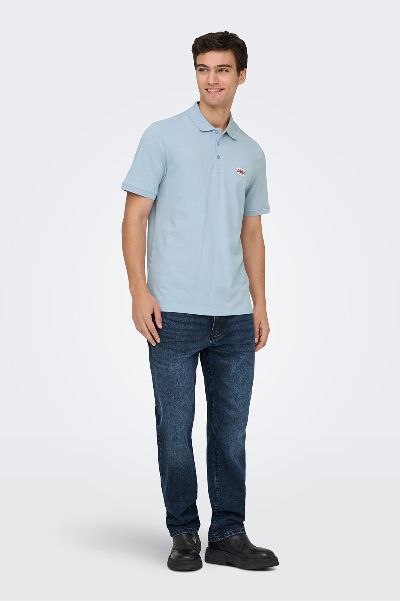 Only & Sons Polo com detalhe frontal