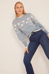 Springfield Jersey Jacquard Estrellas rosa