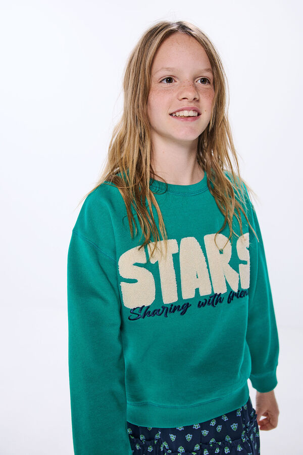 Springfield Kids Sudadera STARS ni&ntilde;a blanco