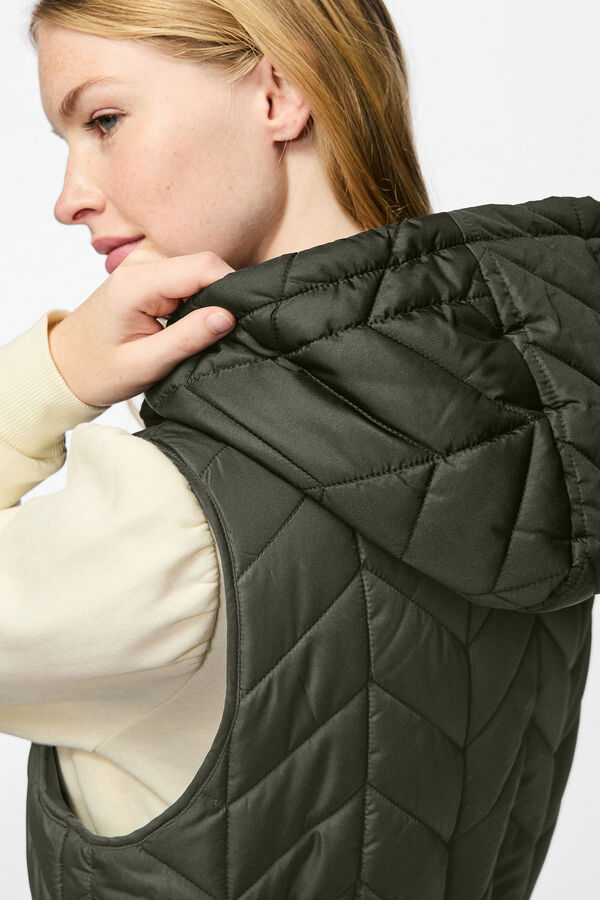 Pieces Colete acolchoado verde