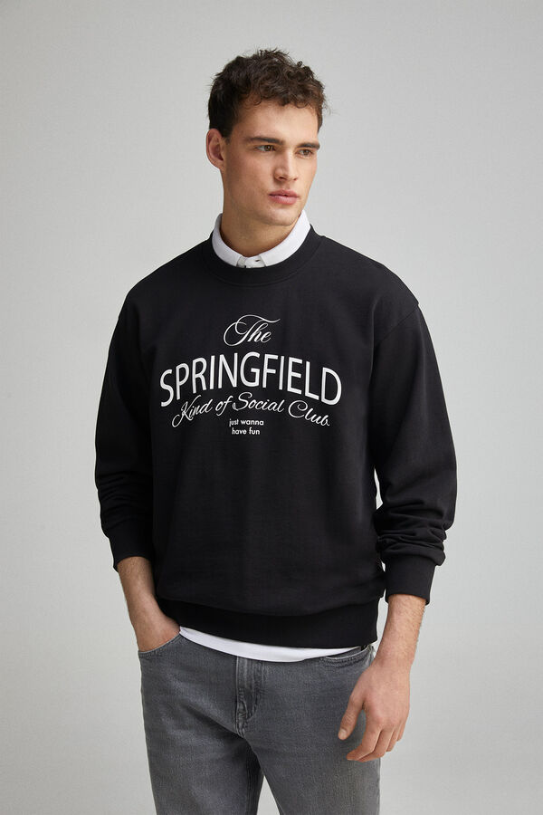Springfield Sudadera Springfield negro