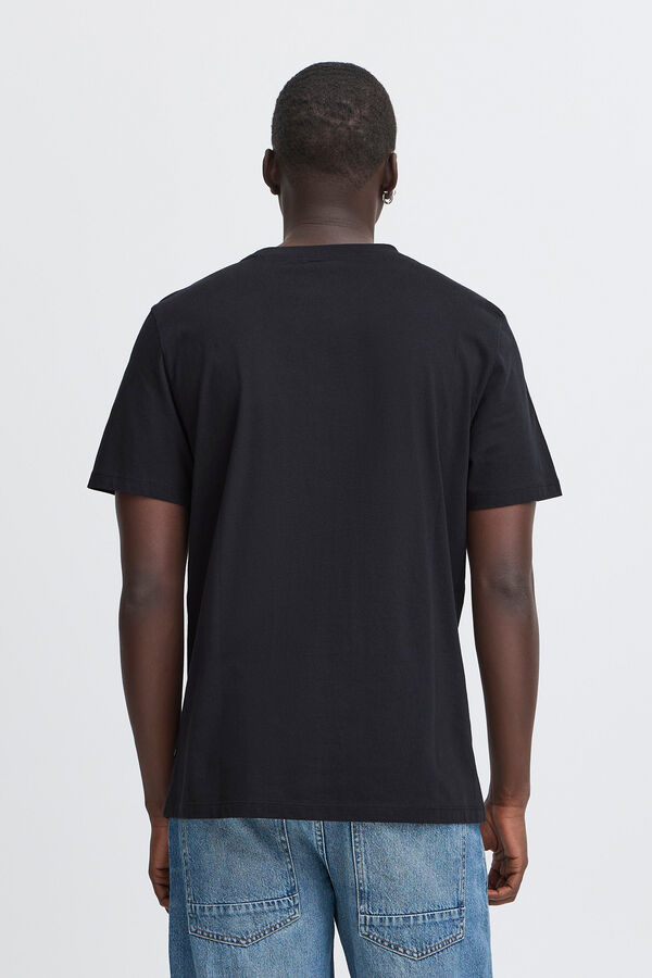 Blend T-shirt Manga Curta Print  preto