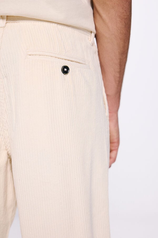 Springfield Cal&ccedil;as bombazina retas bege