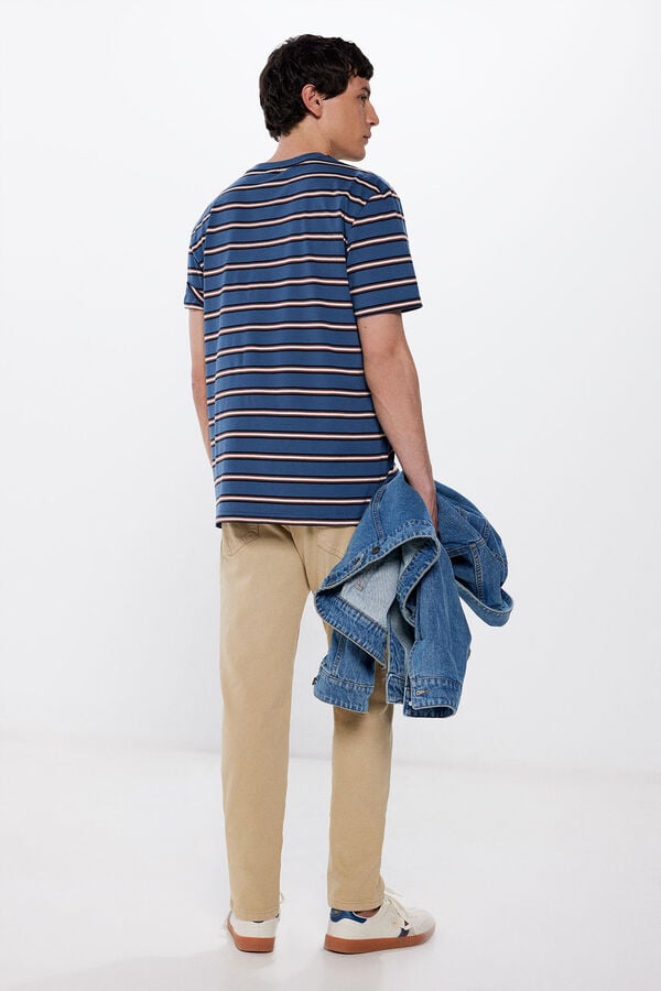 Springfield Pantal&oacute;n color slim fit beige
