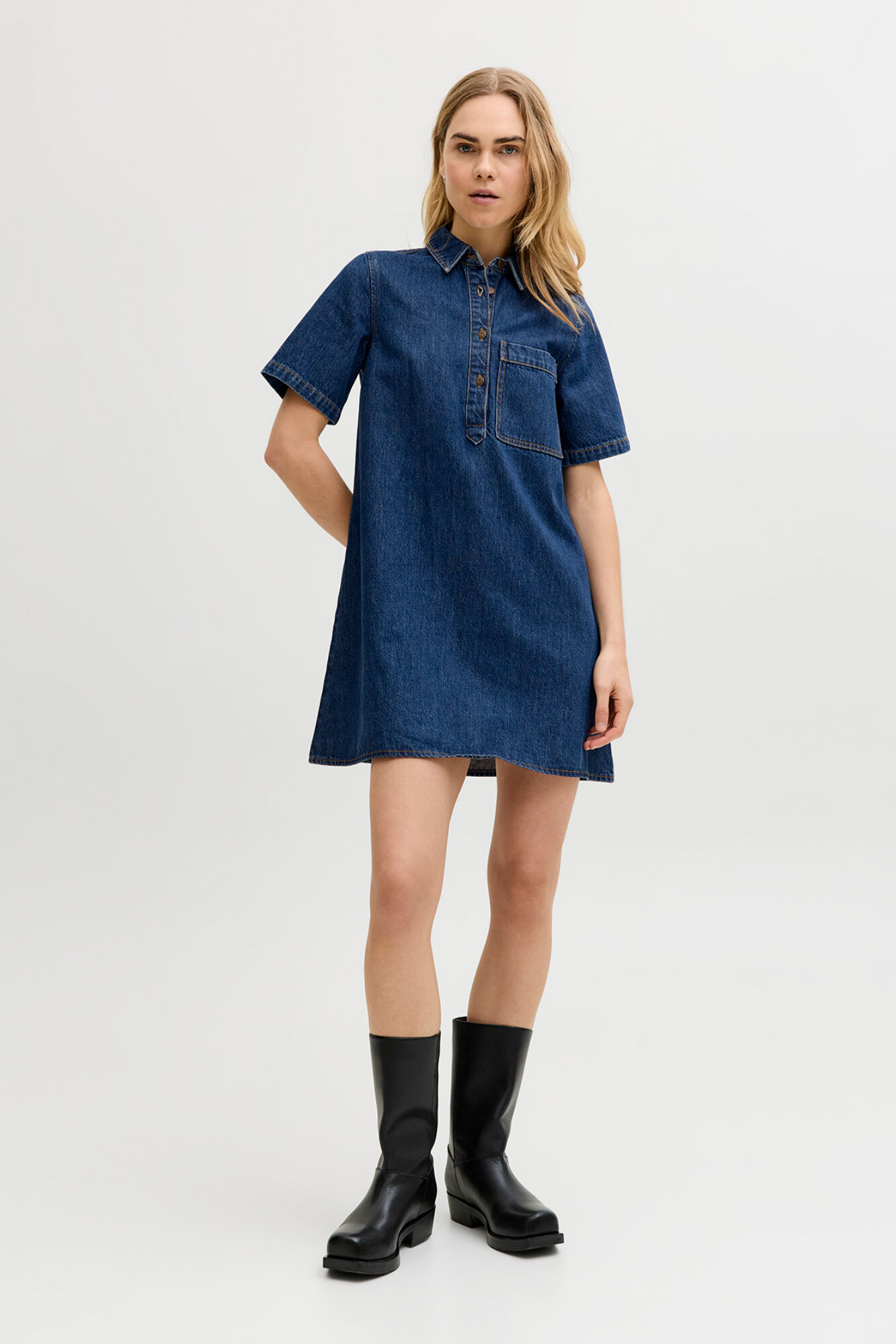 Jack & Jones Vestido denim curto