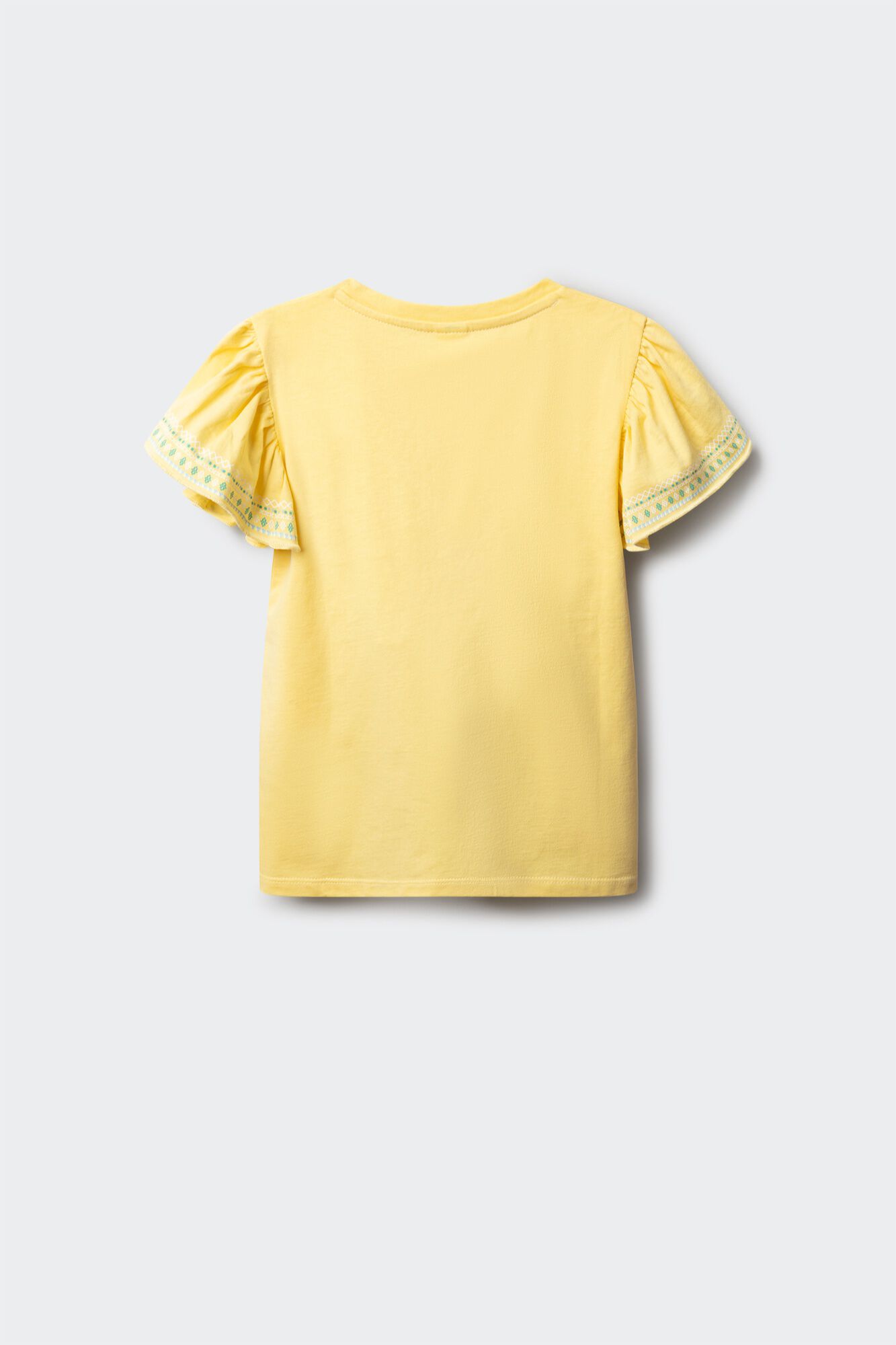 Springfield Kids Camiseta manga corta b&aacute;sica volante estampado ni&ntilde;a