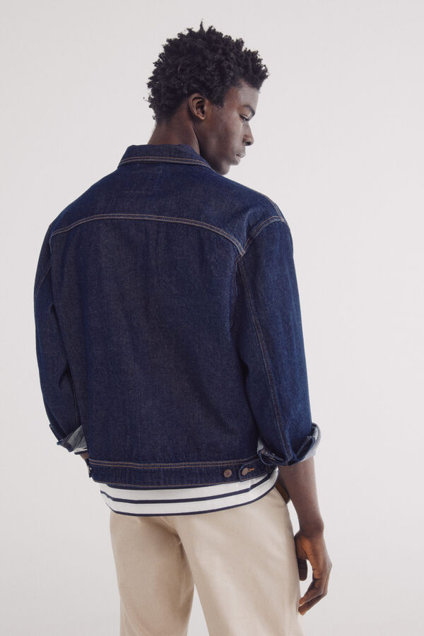 Springfield Cazadora vaquera boxy fit azul