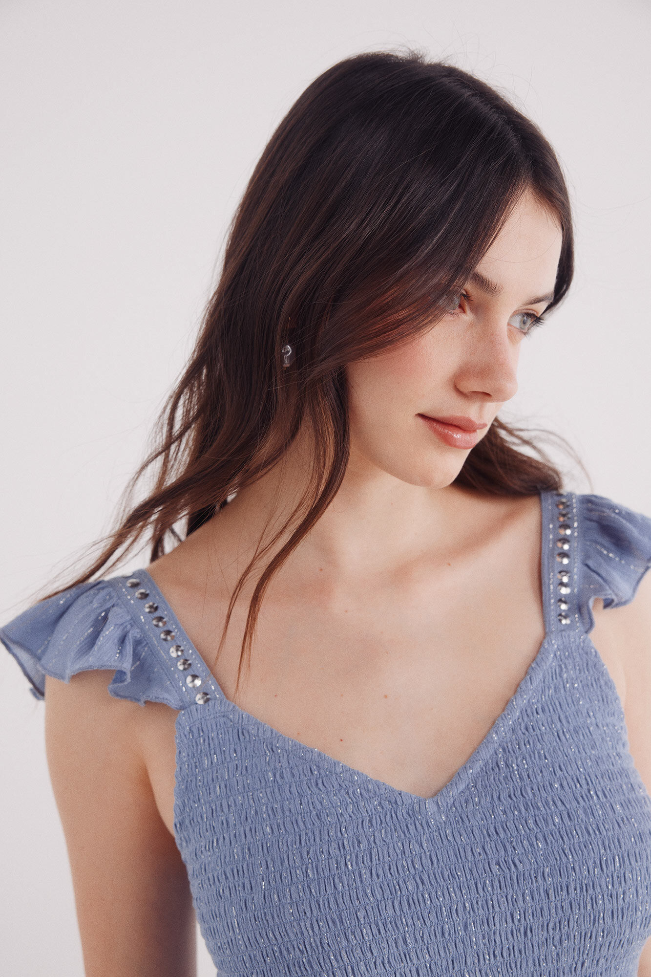 Springfield Top smock tirantes tachas