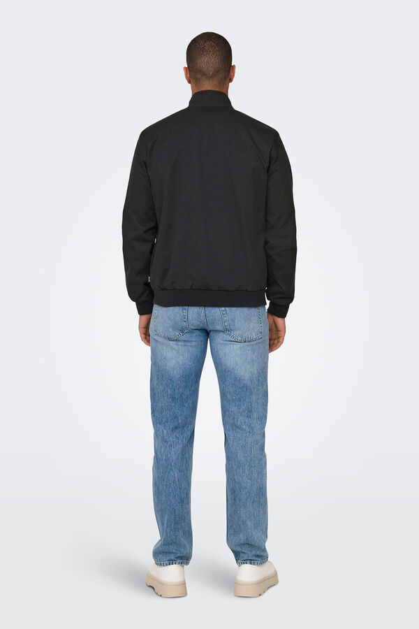 Only & Sons Chaqueta harrington negro