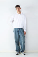 Balmohk Cal&ccedil;a jeans larga e larga azul
