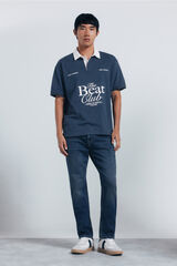 Springfield Jeans en knit denim sobretintado slim fit turquesa