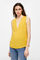 Springfield T-shirt Bimatéria Decote Botões amarelo