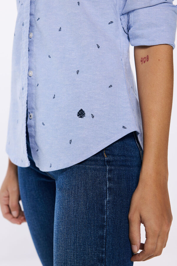 Springfield Camisa Oxford estampado