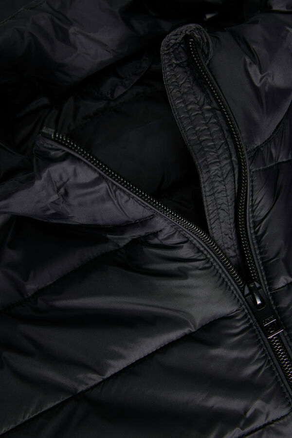 Jack & Jones Plum&iacute;fero corto acolchado negro