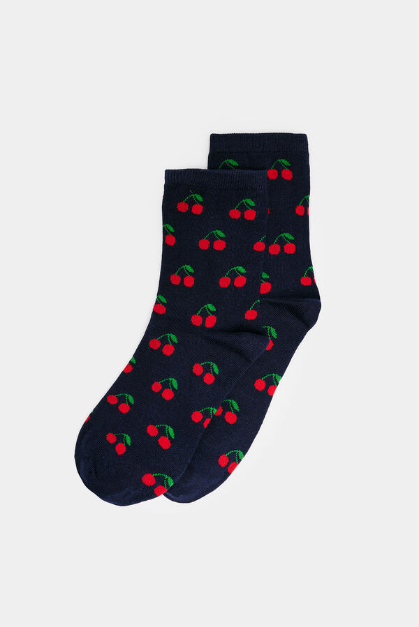 Springfield Calcet&iacute;n Cerezas azul