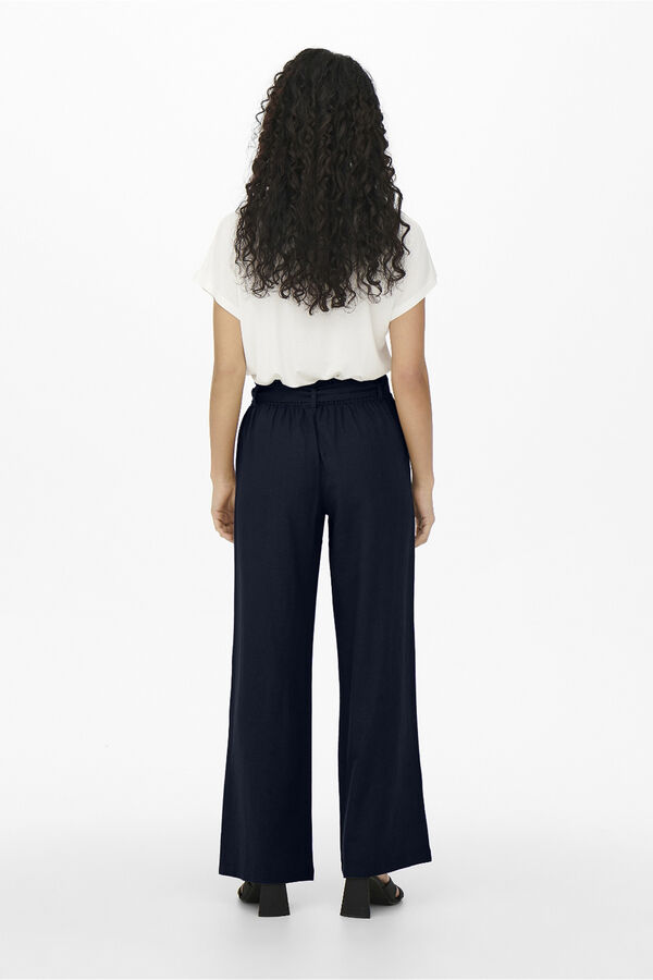 JDY Pantal&oacute;n largo de lino gris
