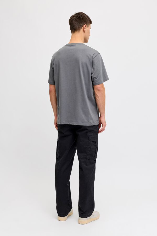 JJ REBEL Pantal&oacute;n cargo 100% algod&oacute;n negro