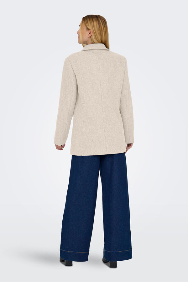 Only Abrigo corto tipo blazer beige