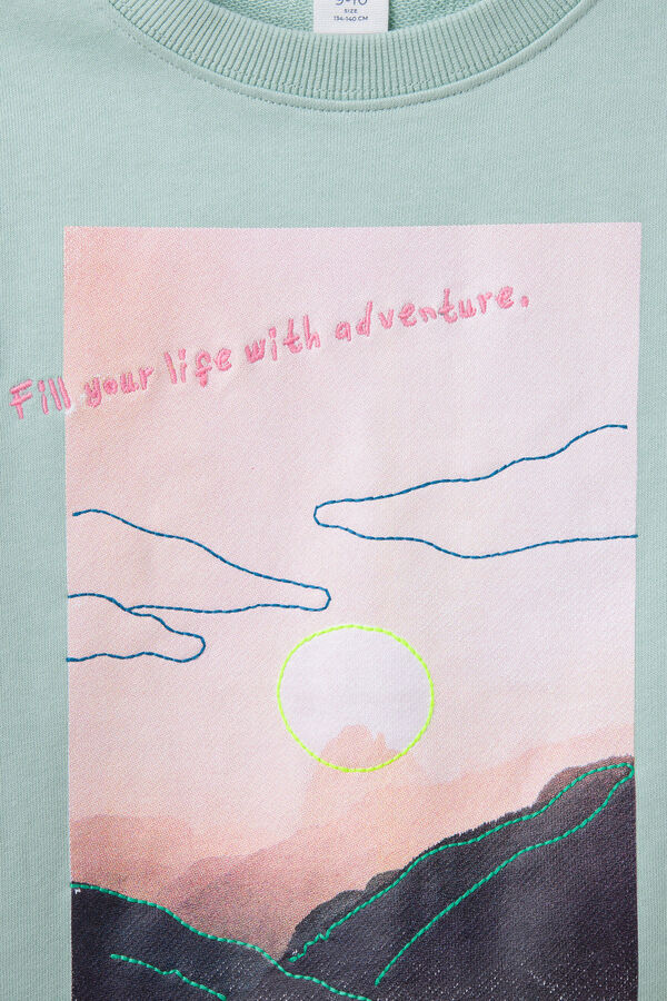 Springfield Kids Sweatshirt paisagem menino verde