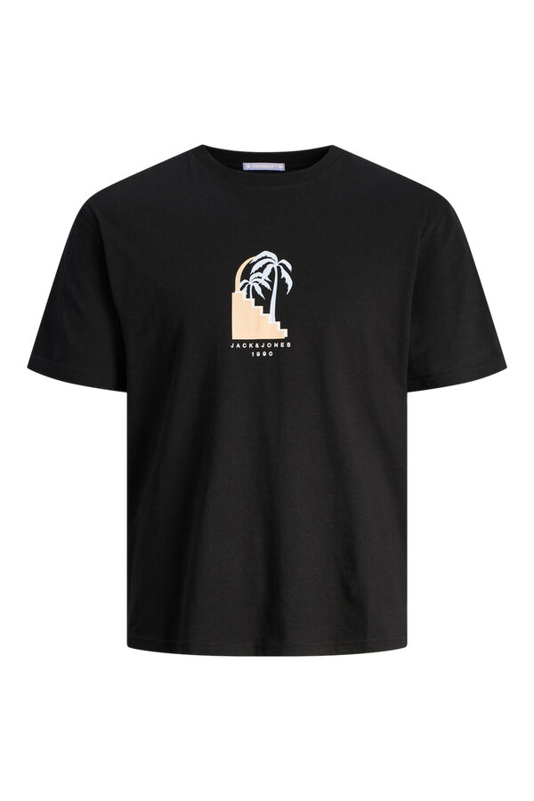 Jack & Jones Camiseta relaxed fit algod&oacute;n negro