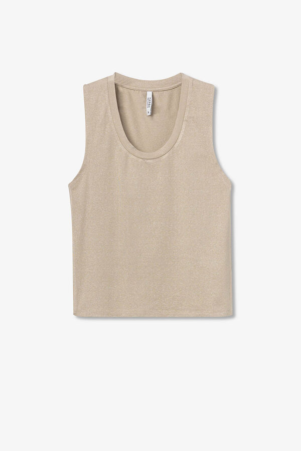 Tiffosi Top B&aacute;sico amarillo