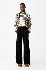 Tiffosi Young Cal&ccedil;a Palazzo de Cetim preto