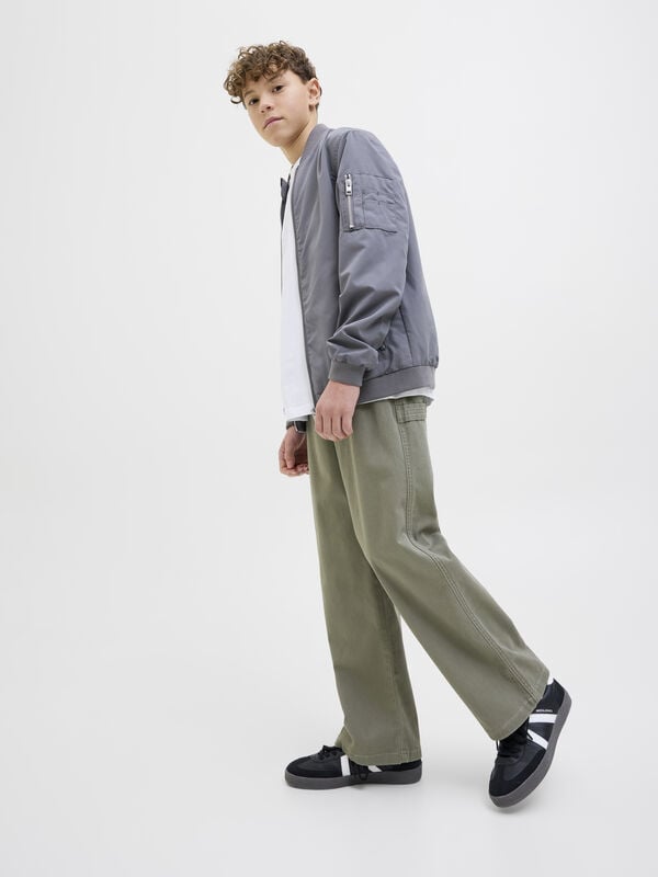 Jack & Jones Junior Pantal&oacute;n regular fit verde