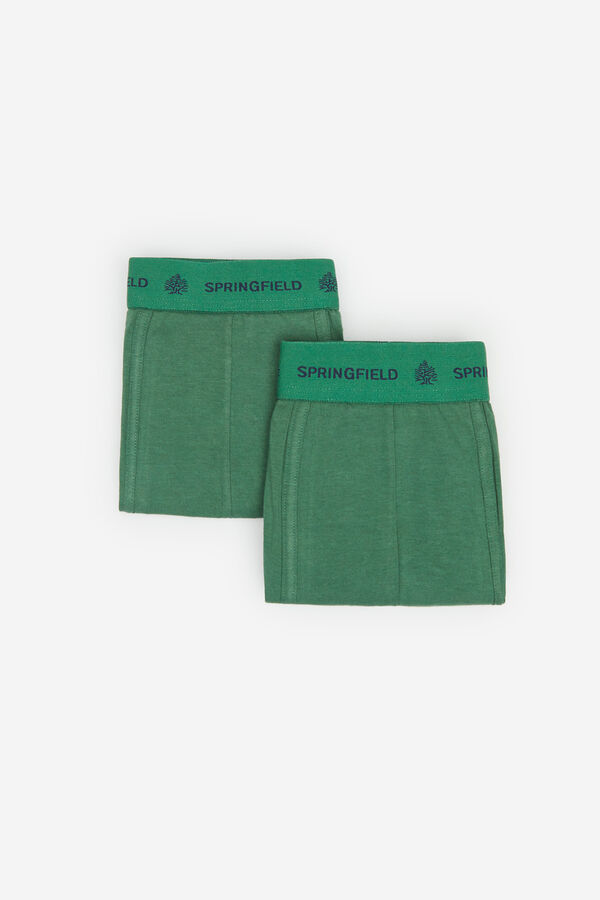 Springfield PACK 2 BOXERS BASICOS verde