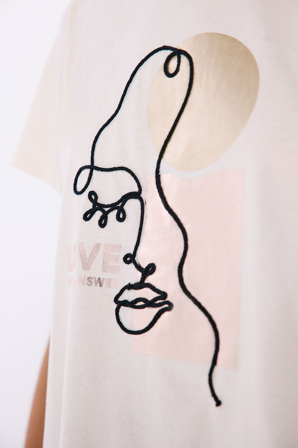 Springfield T-shirt "Love is the answer" castanho