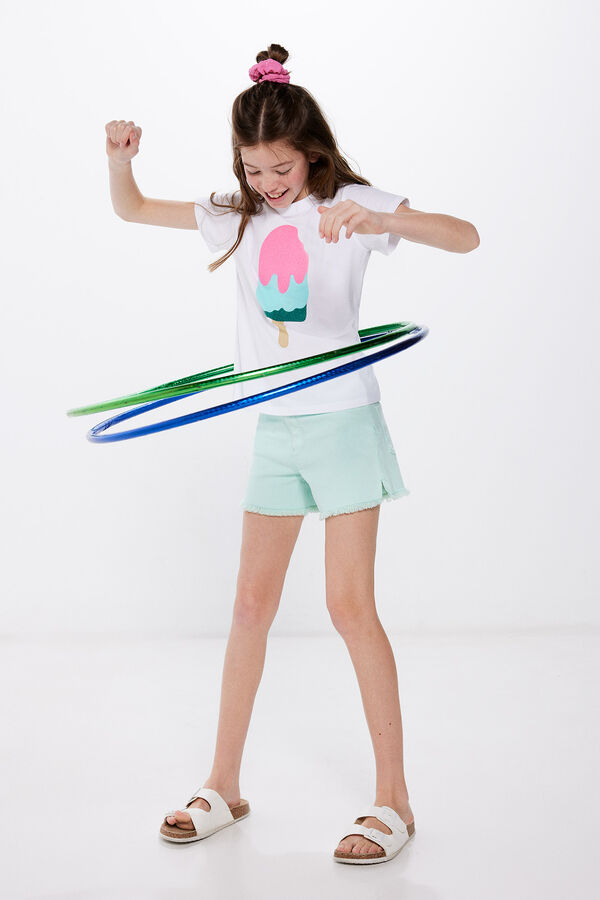 Springfield Kids Camiseta Helado ni&ntilde;a kaki