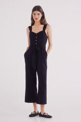 Springfield Mono lino tirantes negro