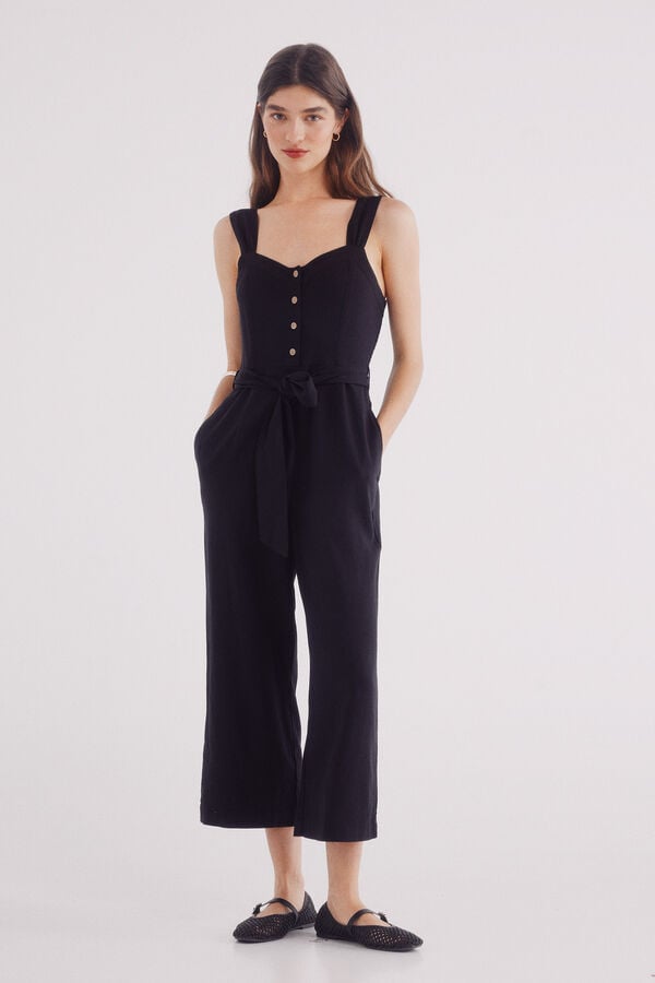 Springfield Mono lino tirantes negro