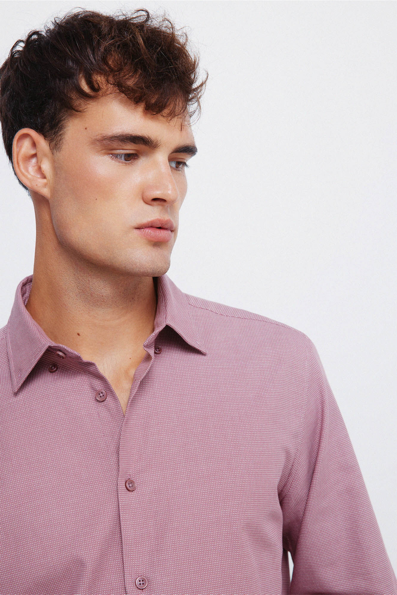 Springfield Camisa social estruturada bicolor