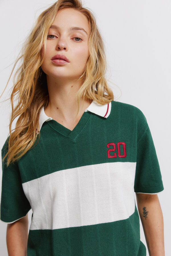 Springfield Polo deportivo contraste verde