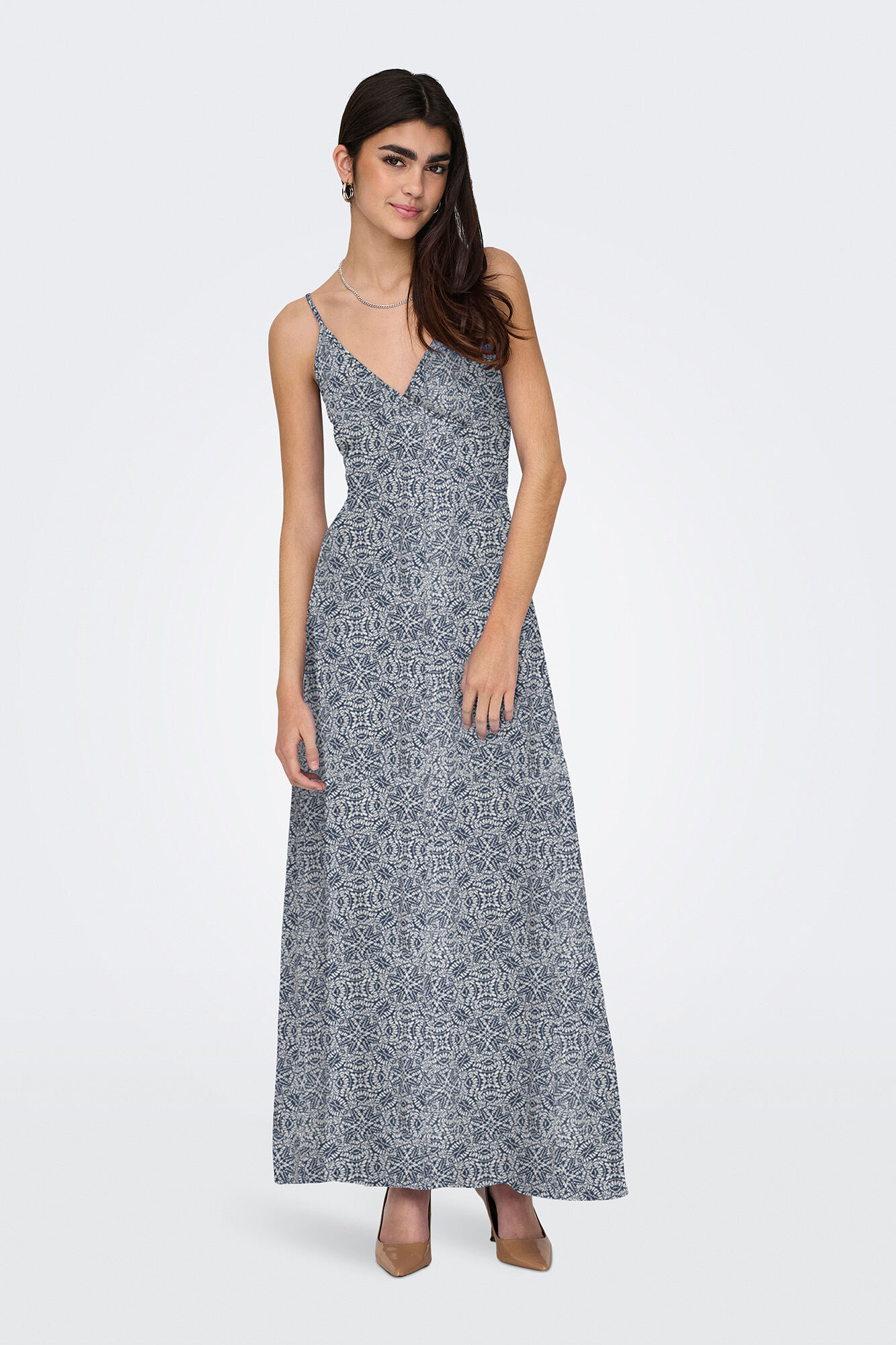 Only Vestido largo de tirantes regulables