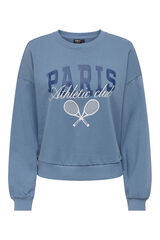 Only Sweatshirt com desenho frontal azul