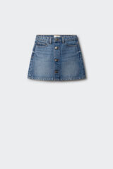 Springfield Kids Saia denim com bot&otilde;es menina azul