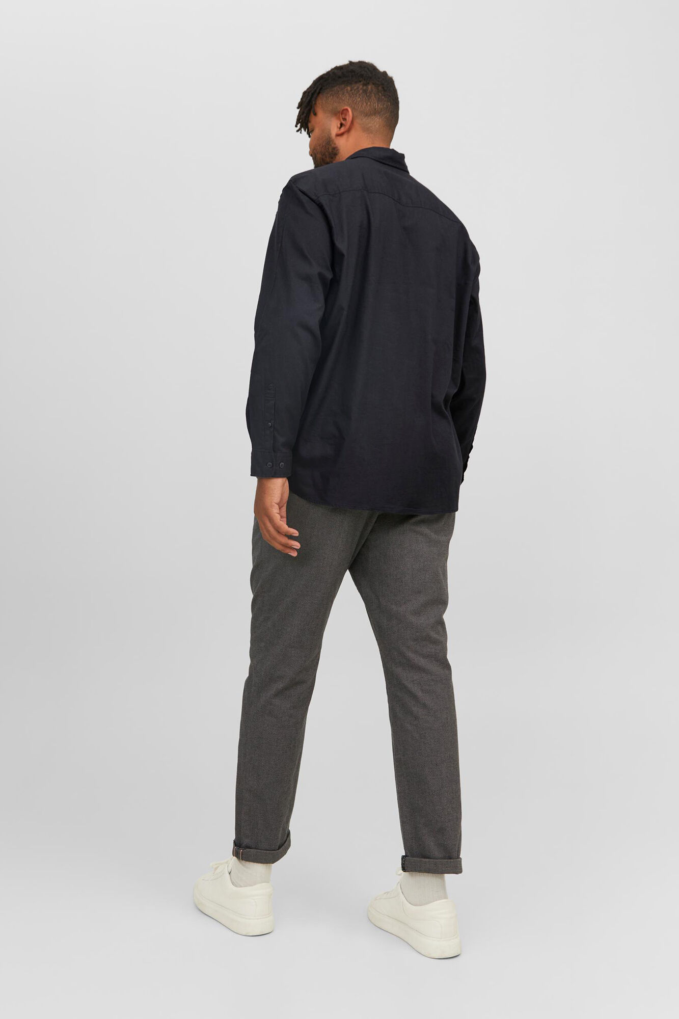 Jack & Jones PLUS Camisa de sarja xadrez loose fit PLUS