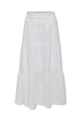 Only Girls Falda larga ligera blanco