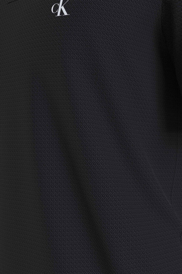 CK Jeans Polo manga curta de homem preto