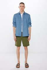 Springfield Bermuda ligera color slim fit kaki