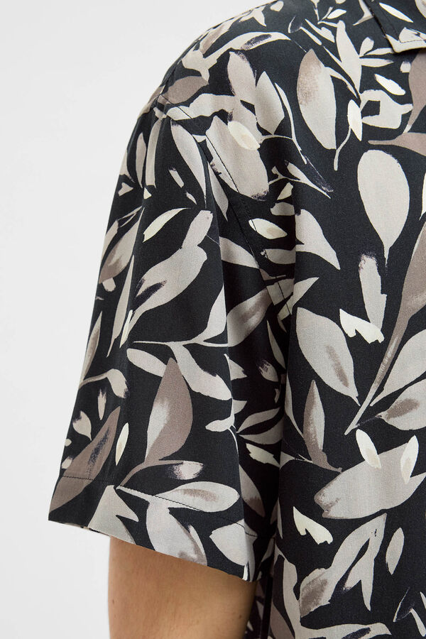 JJ REBEL Camisa de mangas curta com ajuste confortável  preto