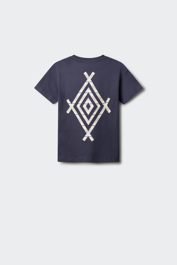 Springfield Kids Camiseta rombo niño azul