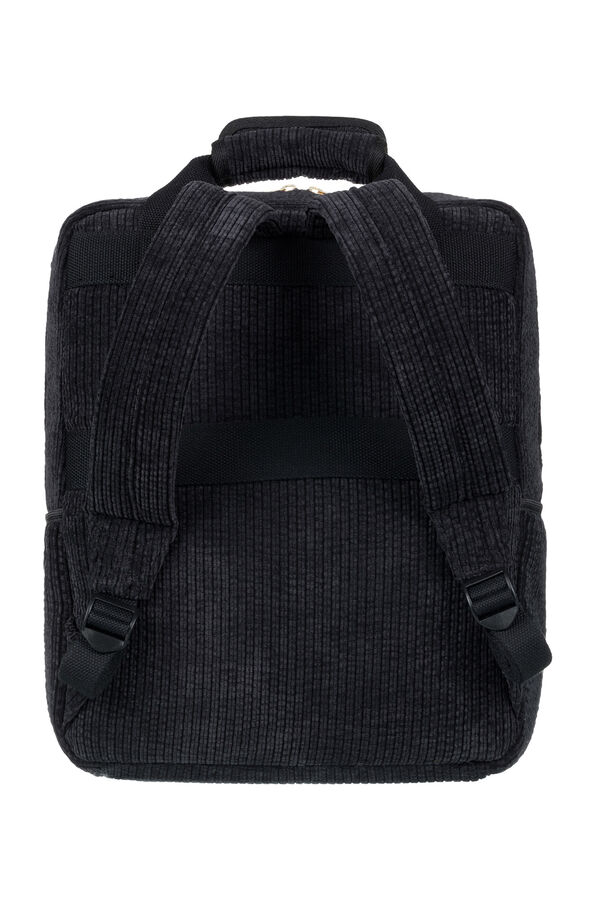 Roxy Mochila peque&ntilde;a de pana negro